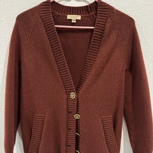 Burberry  red sweater jacket size S